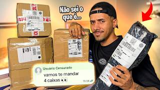 Recebi 4x CAIXAS MISTERIOSAS Suspeitas e Abri Todas com MEDO kkkkk... 🤔