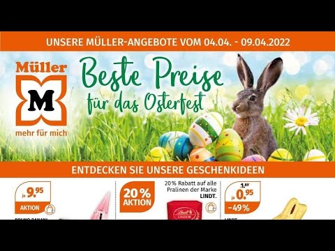🛒 Müller Katalog Prospekt 4. bis 9. April 2022 - Neuigkeiten, Angebote Deutschland 🇩🇪