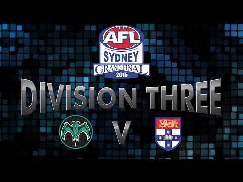 2015 BLK AFL Sydney Division 3 Grand Final - UTS Bats v Sydney Uni