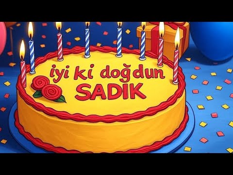 💙 İyi Ki Doğdun Sadık 🎂 Kişiye Özel Şarkı | Doğum Günü Müziği – İsimli Şarkılar