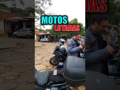 Depois de prender tudo na moto... bora conhecer Tiradentes! 😂🏍️