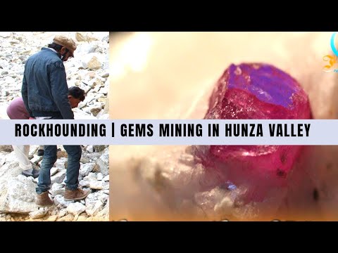 Gemstone Hunting | Gem stone Mountain Hunza Valley | Stone Hunting | Gemstone mining in Pakistan Video