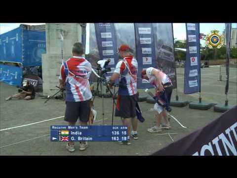 India v Great Britain – recurve men's team gold | Santo Domingo 2009 Archery World Cup S1