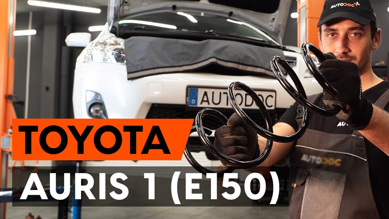 Cómo cambiar: muelles de suspensión de la parte delantera - Toyota Auris E15 | Guía de sustitución