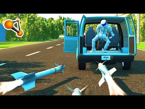 ROCKET vs CARS Crash (Rocket Ride Crashes) Beamng Drive