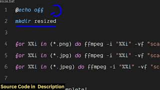 FFMPEG Batch Processing Script to Resize All Images in a Directory thumbnail