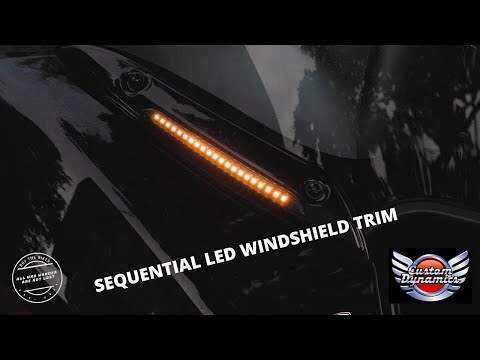 Install Custom Dynamics Sequential Windshield Trim For A Harley Davidson Road Glide In Minutes!