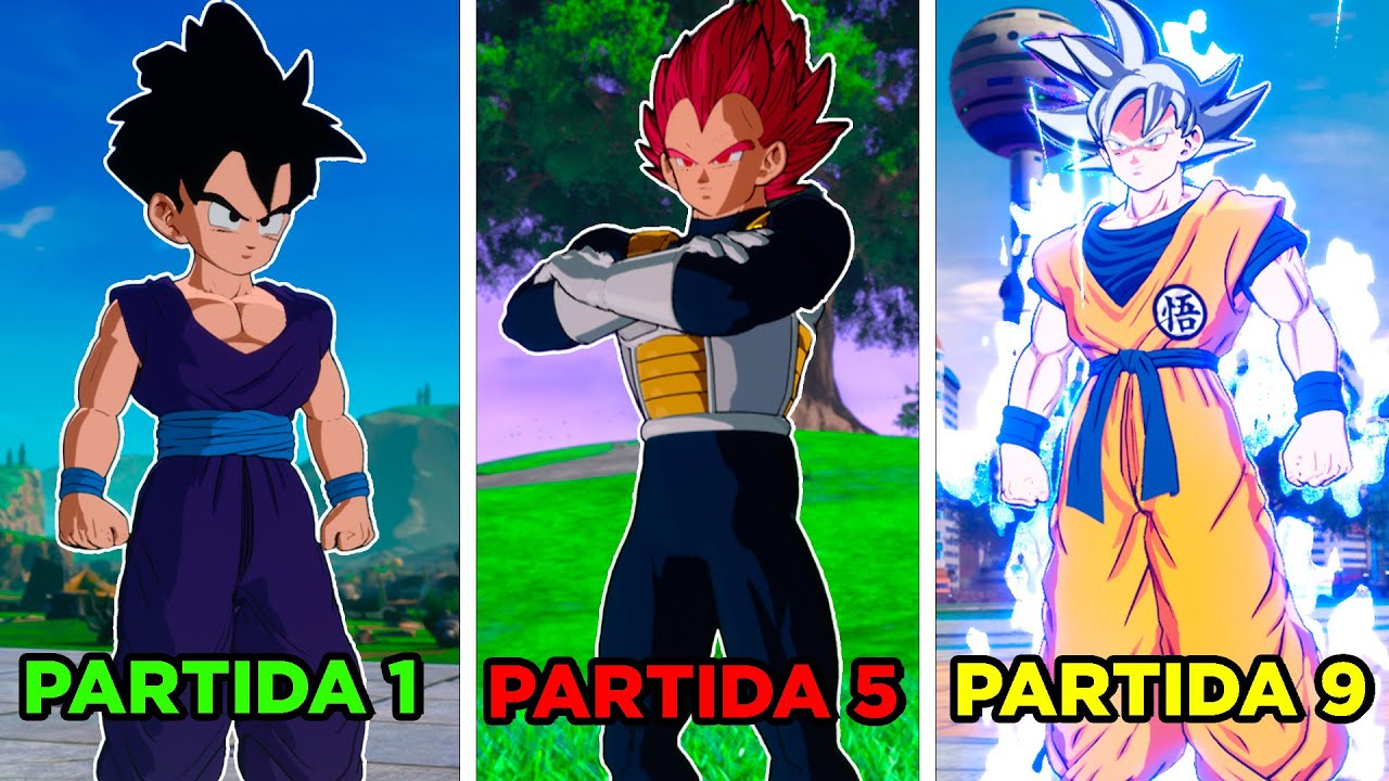A CADA VITORIA OS SAIYAJINS EVOLUI NO DRAGON BALL SPARKING ZERO