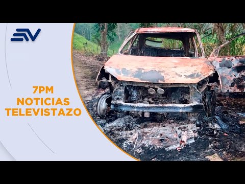 Manabí: Hallan seis cadáveres calcinados en un vehículo en vía El Carmen - Pedernales | Televistazo