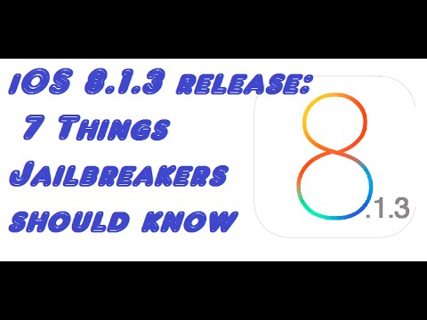 iOS 8.1.3 Jailbreak iOS 8 Update, Jailbreak Warning - TaiG 8.1.2 Vs Patch iPhone 6, iPad