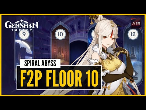 Genshin Impact - Spiral Abyss - Floor 10 - Ninguang Carry【F2P With No 5 Star Heroes Guide】