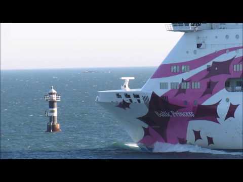Silja Baltic Princess Viking Grace Passes Ledsund Åland 24 2 2019