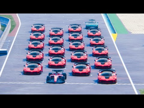 Ferrari F1 2022 F1-75 vs Ferrari FXX-K EVO at Spa Francorshamps