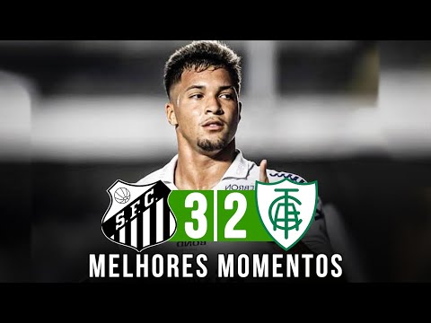 SANTOS 3 X 2 AMÉRICA-MG - MELHORES MOMENTOS - CAMPEONATO BRASILEIRO 2023 - 29/04/2023