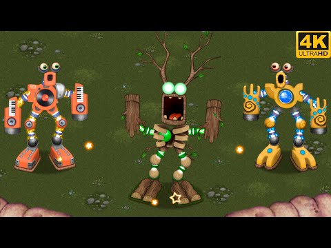 Wubbox & Rare Wubbox & Epic Wubbox - Plant Island (Trio) 4k