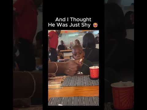 He said 😐🕺🏾😐🕺🏾😐🕺🏾#kids #birthday #restaurant #funny #unexpected #lol #dancing #viralshorts