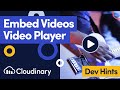 Embed Videos in HTML with Cloudinary Hosted Video Player - Dev Hints