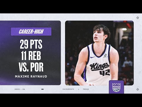 CAREER-HIGH 29 PTS for MAXIME RAYNAUD! | Highlights vs. Blazers 12.18.25