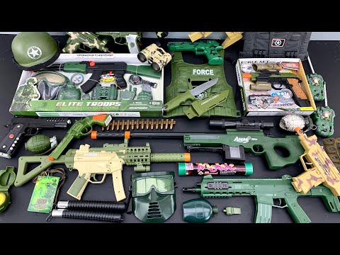 New Military Toy Guns Box Opening, Sniper Rifle, Military Equipment And Bead Shooter M-32