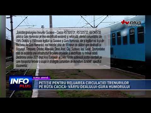 PETITIE PENTRU RELUAREA CIRCULATIEI TRENURILOR PE RUTA CACICA -VARFU - DEALULUI - GURA HUMORULUI