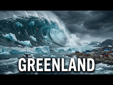 Massive Tsunami Overwhelms Nuuk, Greenland | Photoreal Disaster Simulation (AI VFX)