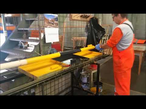 Schneestangen beschichten