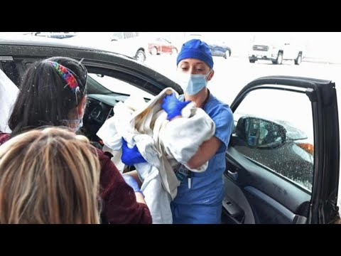 Baby Delivered in Snow Storm Outside Hospital