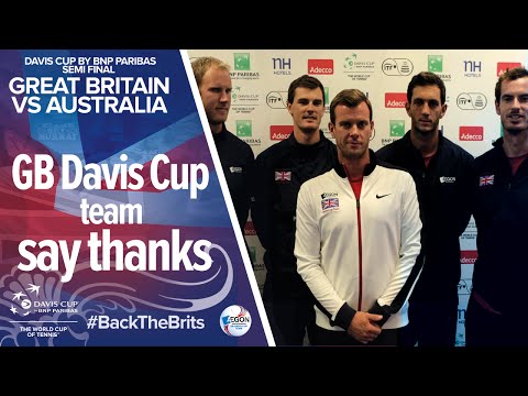 GB Davis Cup team thank GB Fed Cup team for their support ahead of semi-final clash