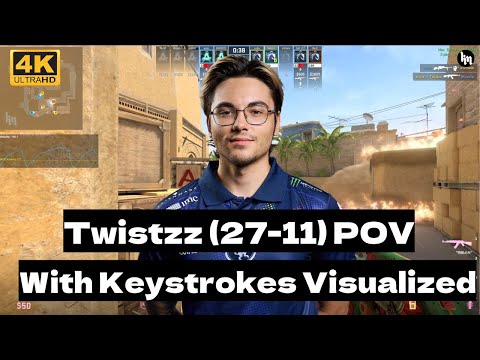 Twistzz POV with Keystrokes Visualized | 27-11  rt:2.23 (Ep.8)