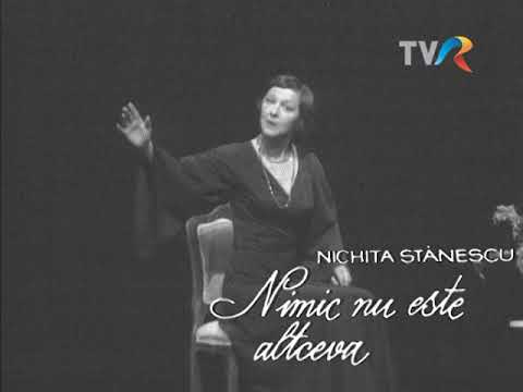 Leopoldina Bălănuță recită Nimic nu este altceva de Nichita Stănescu