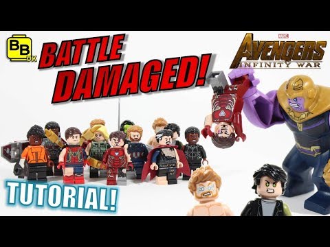 BATTLE DAMAGED!! LEGO AVENGERS INFINITY WAR MINIFIGURE CREATIONS!! Video