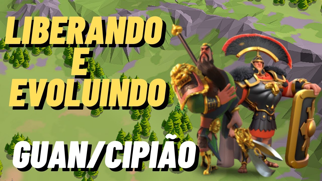 Rise of Kingdoms - Roda de infantaria | Evoluindo Guan e Cipião