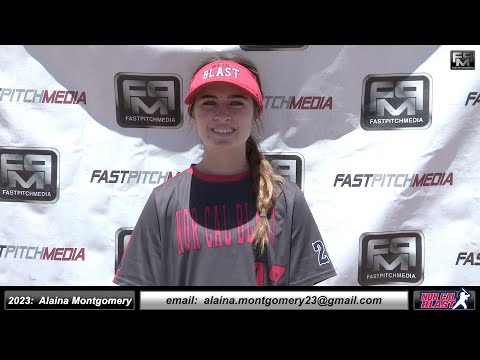 2023 Alaina Montgomery  4.15 GPA Athletic - Pitcher Softball Skills Video - Norcal Blast