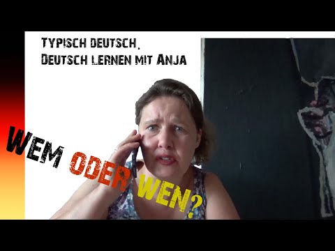 Wem oder wen? | Deutsch lernen mit Anja (Untertitel)