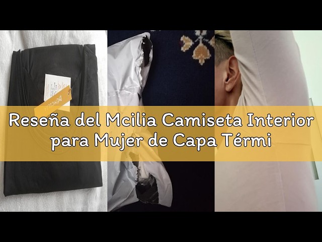 Vídeo relacionado con Mcilia Conjunto de Camiseta y Pantalones para Mujer de Ropa Interior Térmica Modal Ultradelgada con Cuello Redondo Piel Rosa Small (EU 34 36 38)