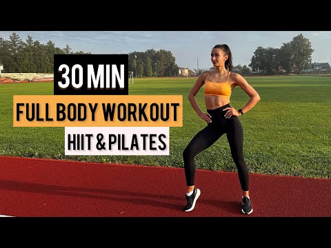 30 MIN Full Body HIIT X PILATES Inspired Workout - No Equipment Home Workout to TONE your full body
