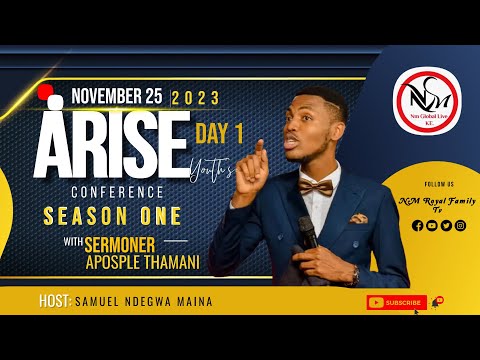 ARISE YOUTH'S INTERDOMINATIONAL CONFERENCE 2023 || SEASON 1 || MINISTERING: APOSTLE THAMANI