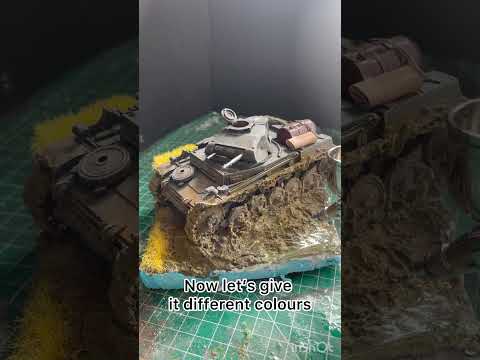 ‘Lost in the mud’ 1/35 ww2 diorama #ww2 #model #painting #diorama #vallejo #tamiya