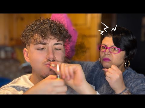 I started smoking and my mom caught me - (PRANK)