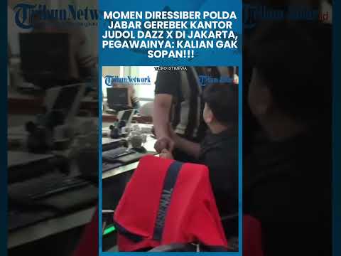 MOMEN PEGAWAI JUDOL DAZZ X Tak Terima Kantornya Digrebek Polda Jabar: Gak Sopan, Aku Gak Mau! #viral