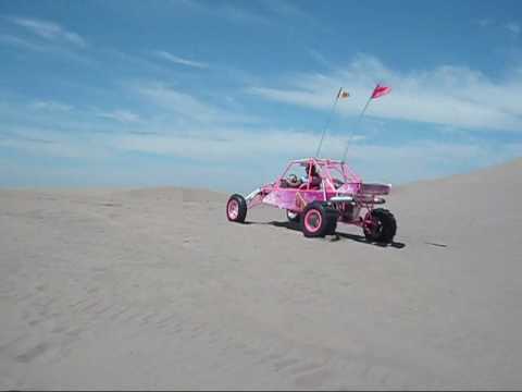 Sand Fever Barbie Sand Car , NICE jump at Choke Cherry  - Hayaybusa Long Travel Sand Rail