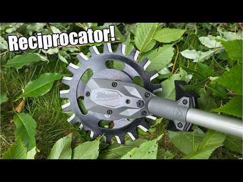 Milwaukee QUIK-LOK Reciprocator Attachment: Brush-Busting Power for Your Trimmer! (49-16-2794)