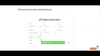 I TESTED the World's BEST ELF Name Generator (Demo)