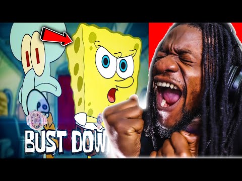 SPONGEBOB IS BACK! | BUST DOWN Feat. Squidward (REACTION)
