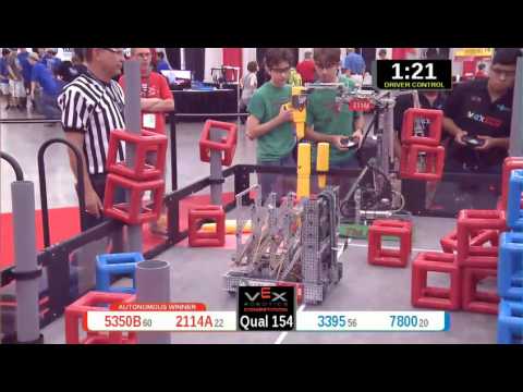 2015 VRC Arts Q154 - 5350B 2114A vs 3395 7800 - 60 to 38 - VEX Worlds 2015 - Arts Division