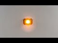 Oranžové výstražné LED světlo 12V / 24V - 4x 5W LED / ECE R65 (46x37mm) - Video Youtube