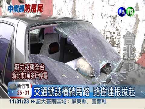 最強中颱肆虐! 北市慘遭"風"炸