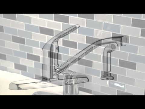 Colony® Choice Single-Handle Kitchen Faucet 2.2 gmp/8.3 L/min With Side Spray // POLISHED CHROME // YouTube Video