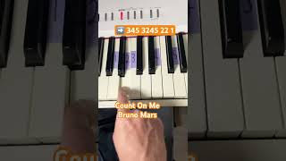 How to play Count On Me by Bruno Mars on piano
