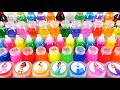 Satisfying Video l Mixing All My Slime Smoothie Rainbow f Making Glossy and Bathtub Cutting ASMR  #5